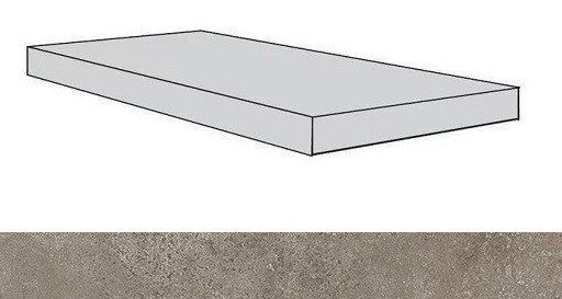 Ступень угловая левая Atlas Concorde Drift Light Grey 33x60