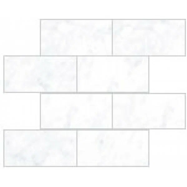 Мозаика Vitra Marmori Кирпичная Кладка Каррара Белый 29x35.5 лаппатированный