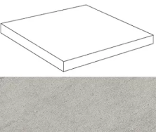 Ступень угловая правая Marvel Clauzetto White Scalino Ang. Dx ATG2 33x33