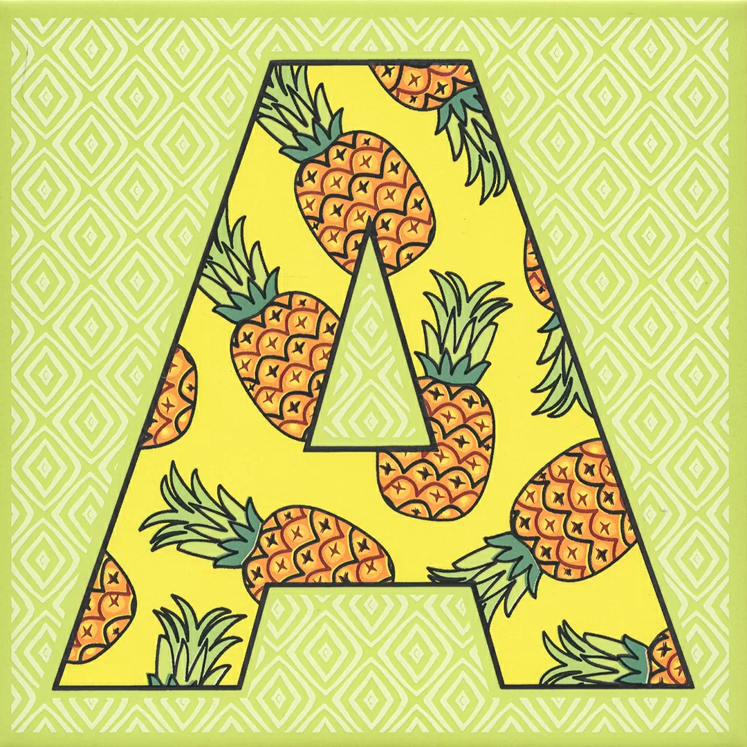 Декор Kerama Marazzi HGD\A546\5110 Сад-огород Ананас матовый 20x20