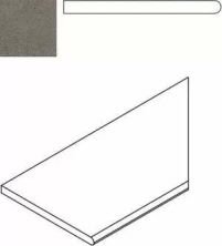 Бортик Italon Discover X2 Fume Bordo Round Dx правый 30x60