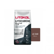 Цветная цементная затирка Литокол LITOCHROM 1-6 EVO 2кг LE.240 венге