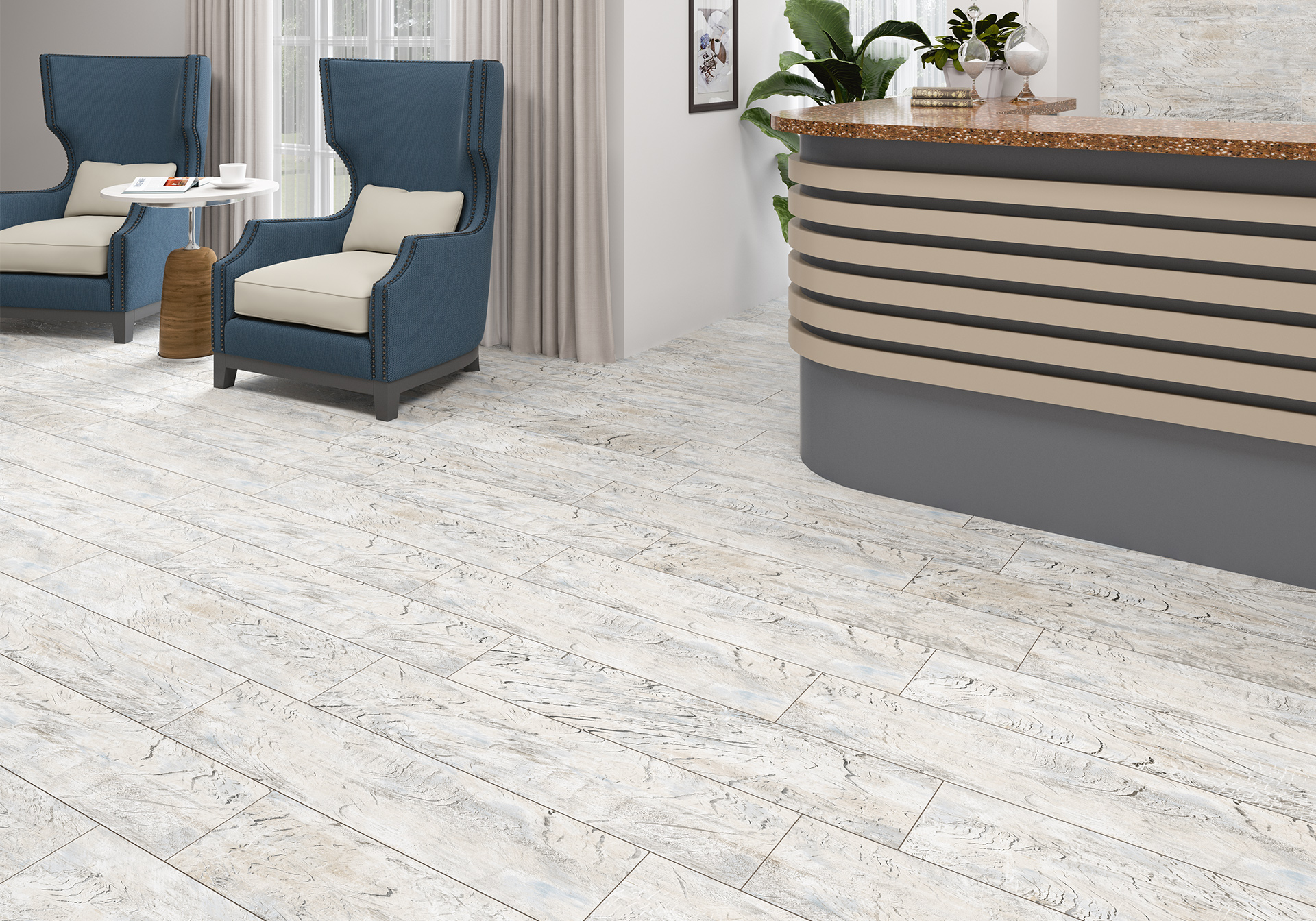 Керамогранит Alma Ceramica Антик GFA92NTK07R серый 20x90