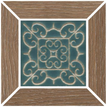 Вставка Kerama Marazzi ID157 Тровазо наборный коричневый светлый матовый 13x13