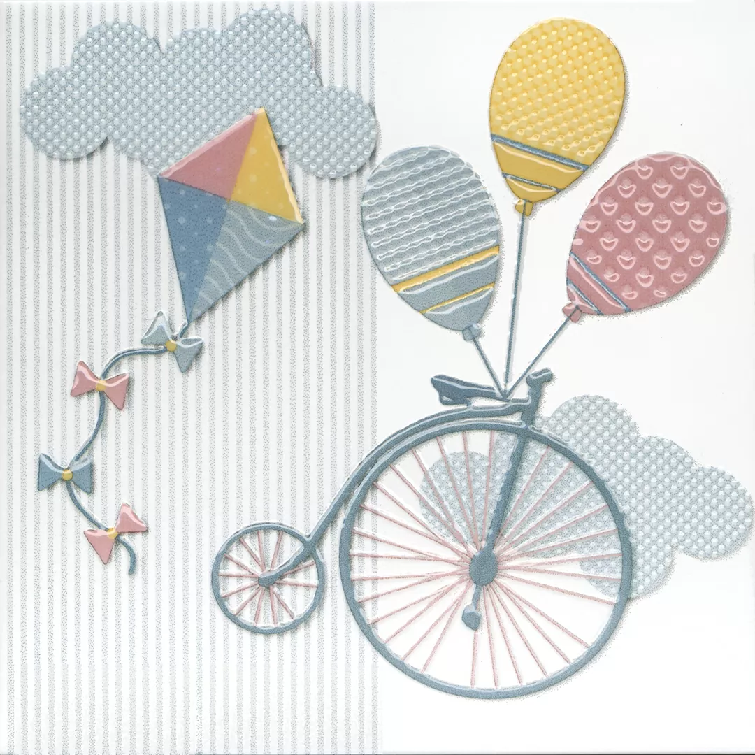 Декор Kerama Marazzi VT\A372\5009 Бон Вояж Велосипед 20x20