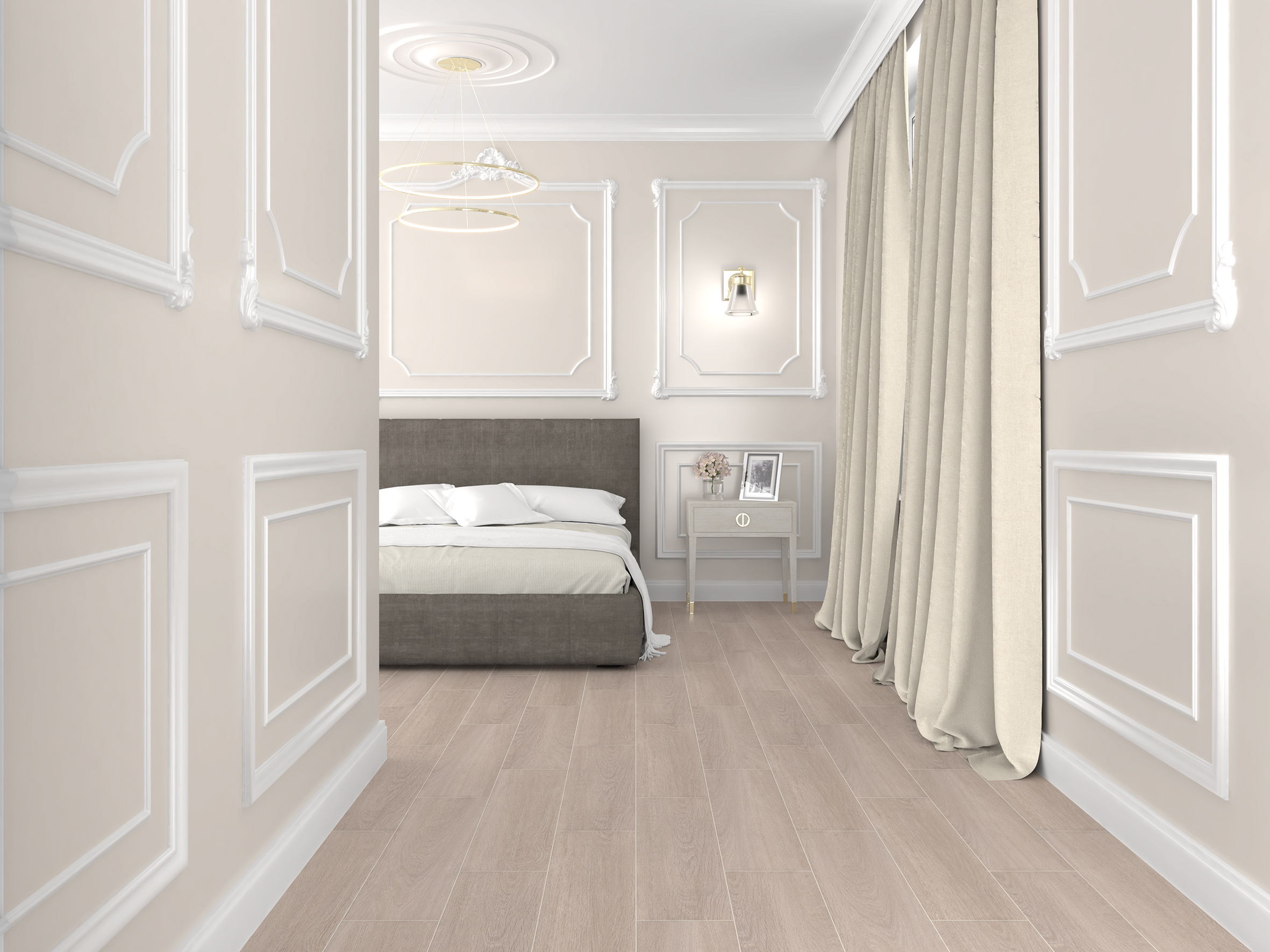 Керамогранит (SG706690R) Laparet Madera серый 20x80 матовый