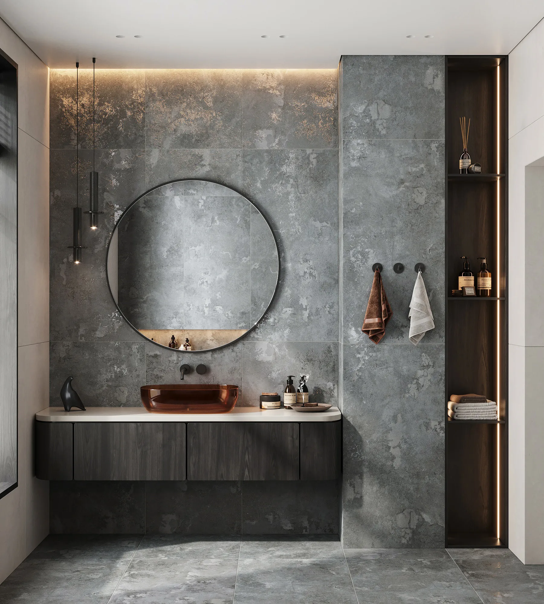 Керамогранит Аркадия Керамика GI8003-A Eragon Dark Brown Matt Glossy Ink 60x120 коричневый