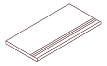 Ступень Италон Фоссил Блэк 610140000164 серый 30x120