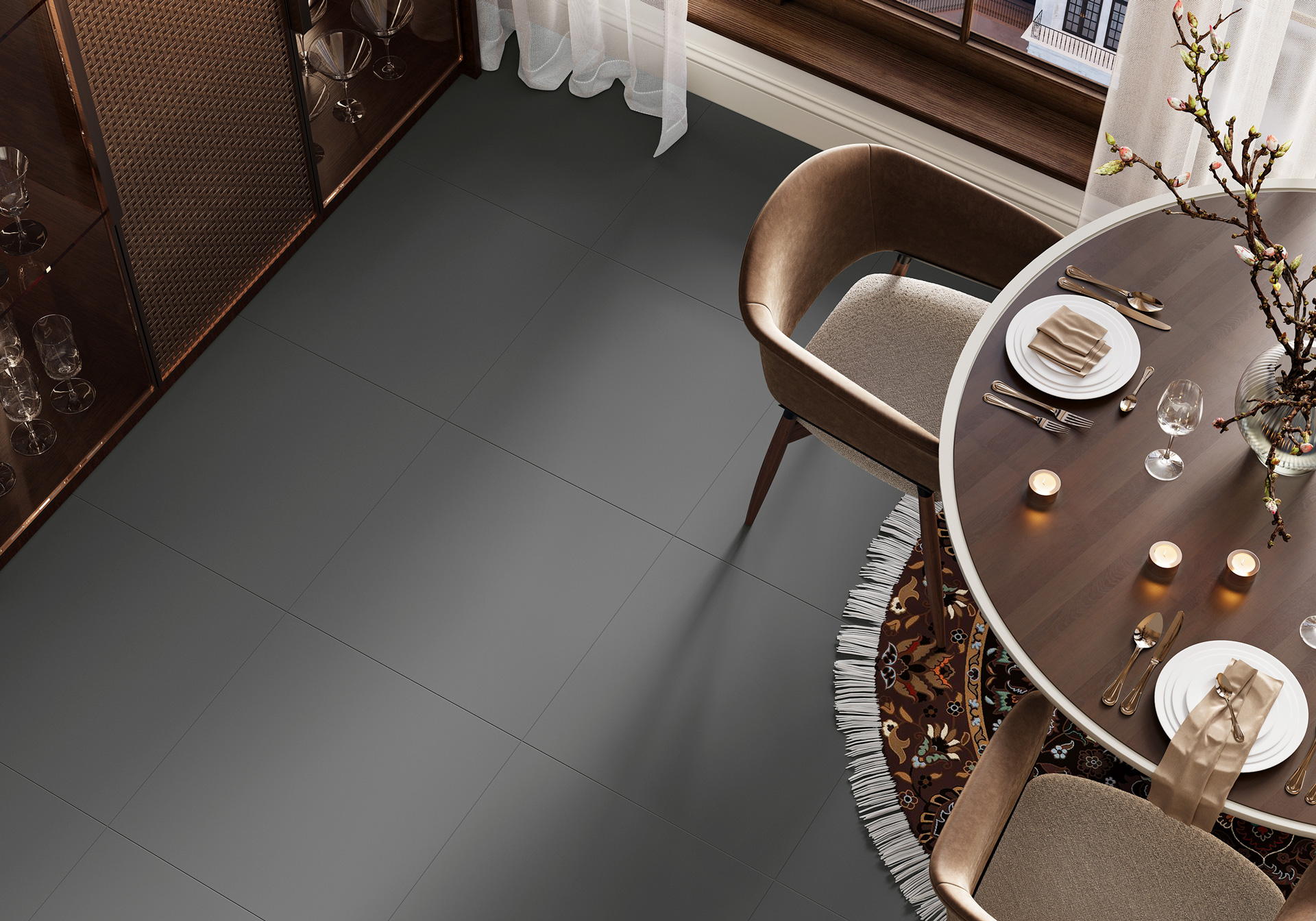 Керамогранит Alma Ceramica Спектор GFU60120SPR60R голубой 60x120