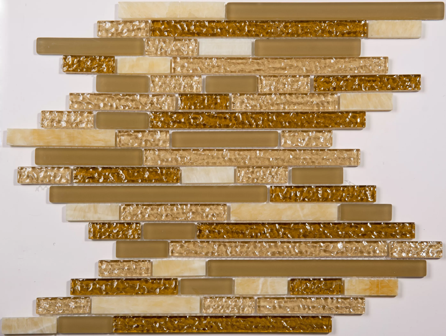 Мозаика NSmosaic CWB-8002 стекло камень золотой 30.5x29.8