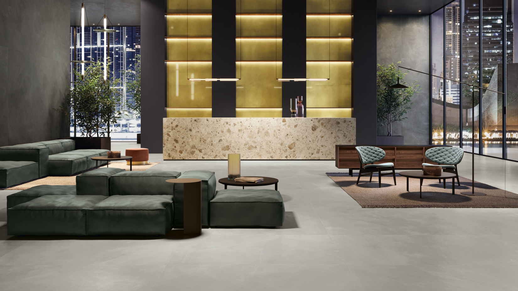 Мозаика Italon Континуум Петрол Джуэл 31.1x38.2