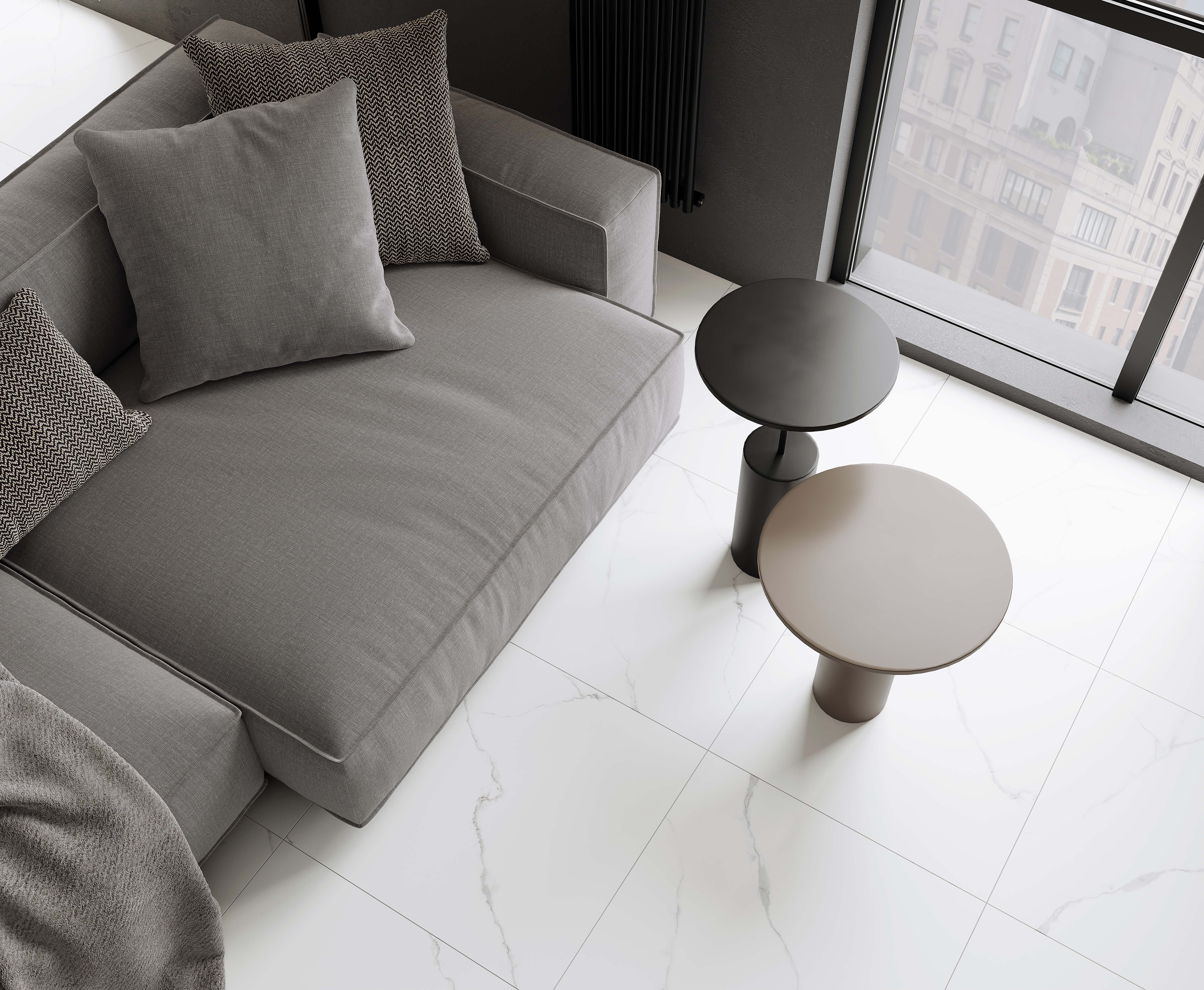 Керамогранит Laparet Atlantic White белый 60x60 полированный