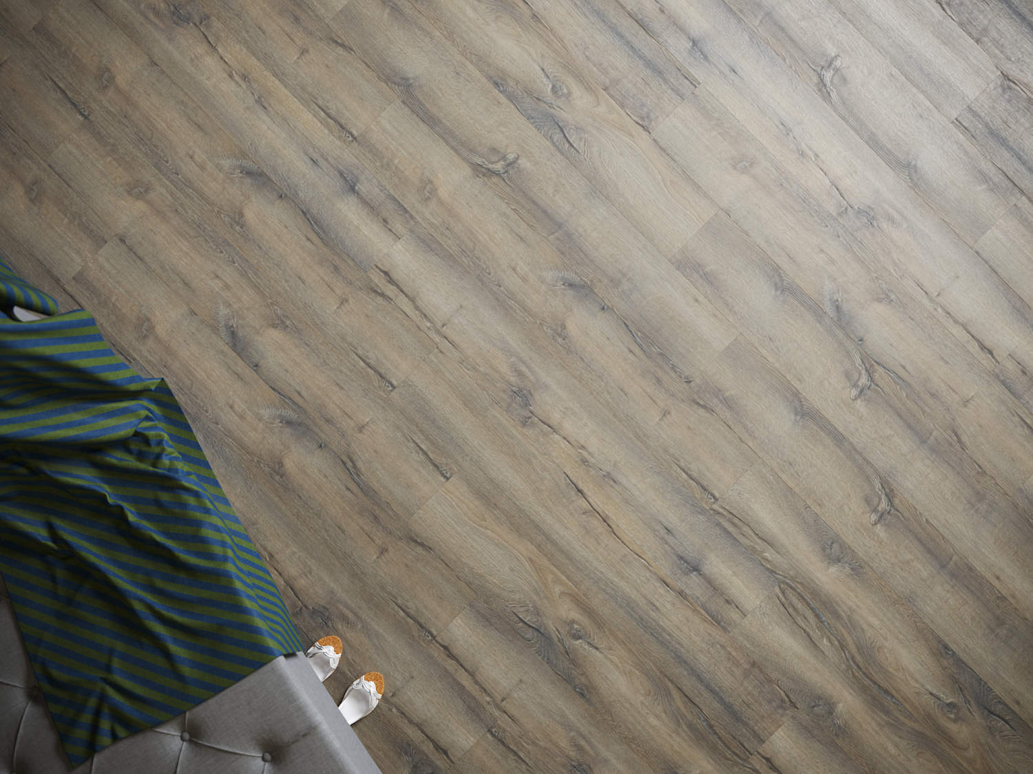 Кварцвиниловая плитка Fine Floor Rich FF-2077 Дуб Сицилия клеевой кварц винил напольный