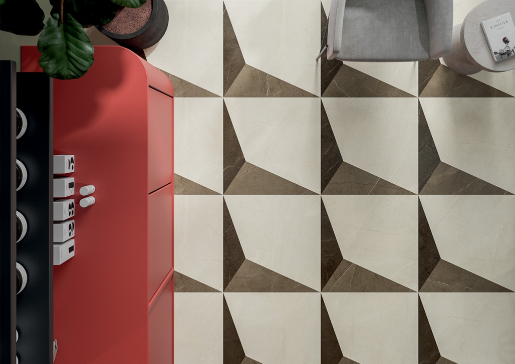 Вставка ColiseumGres Фьямма Уайт Фрэйм 610080000235 разноцветный 60x60