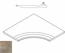 Бортик с выемкой закругленный Italon District X2 Emerald 60x60