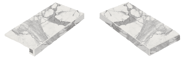 Ступень угловая правая Italon Charme Evo Statuario 33x60