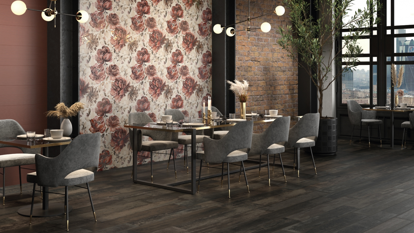 Керамогранит Italon Groove Ash 9,5x60