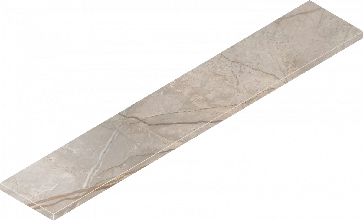 Ступень Италон Стелларис Элегант Сильвер угловая левая 620070002634 серый 33x160