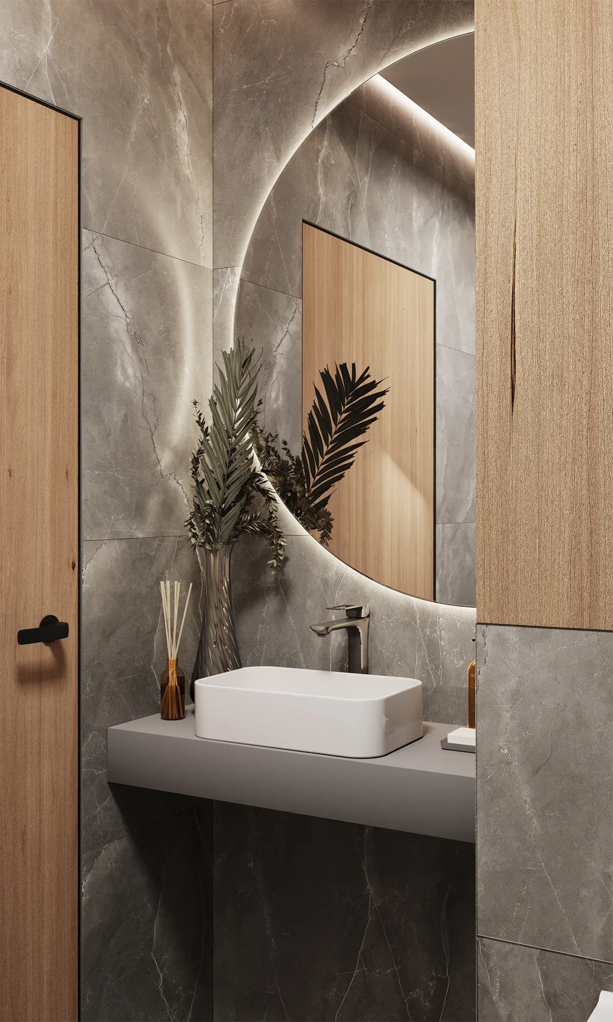 Керамогранит Аркадия Керамика CR6011-A Pulpis Nero Carving 60x60 серый