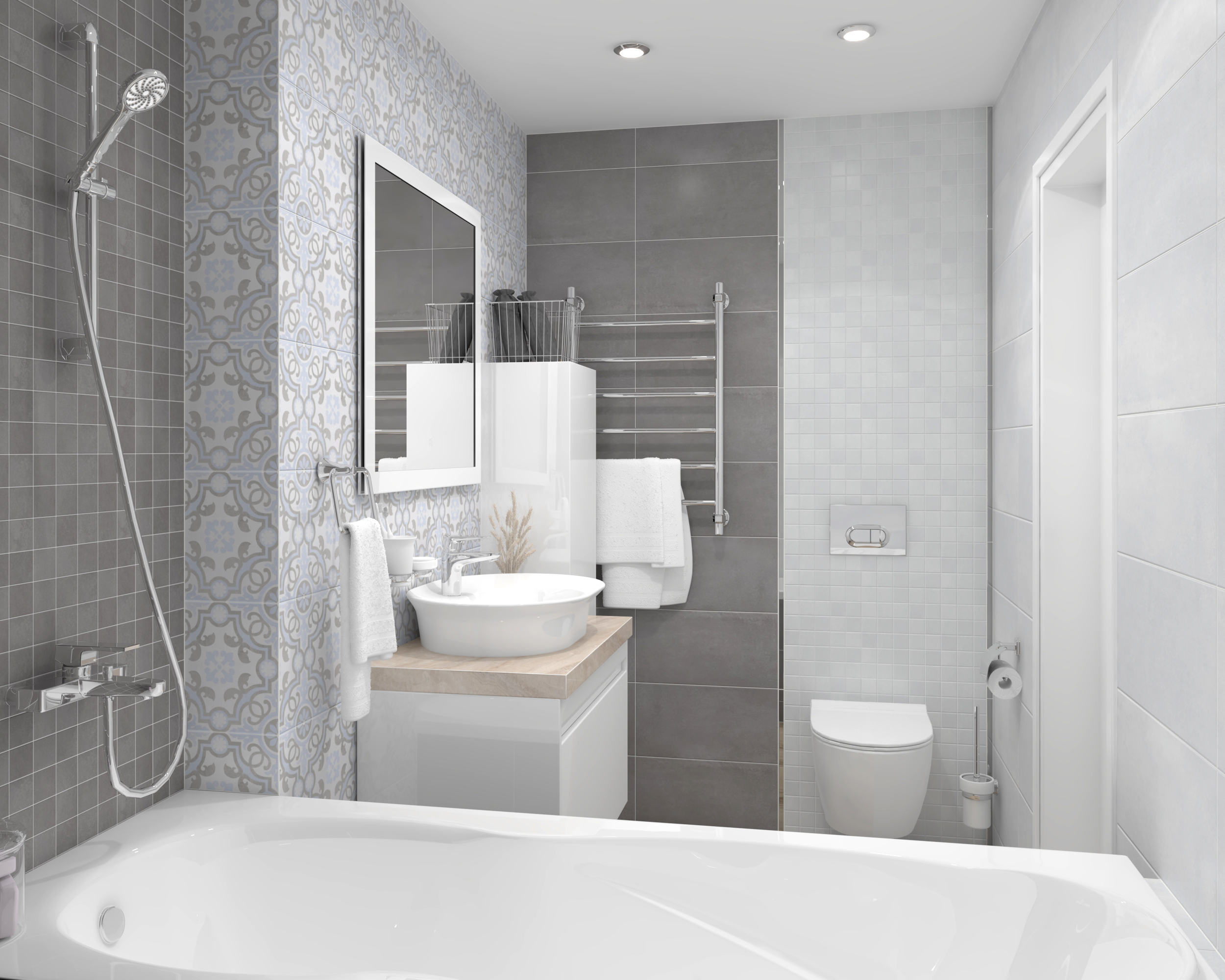 Мозаика (MM34042) Laparet Depo мозаичный серый 25x25 матовый