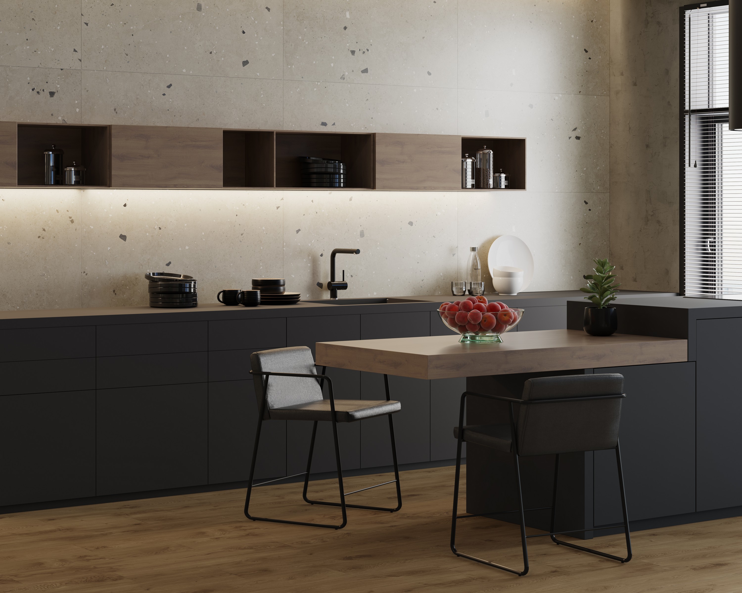 Керамогранит Etagi Grey 60x60 K-2015/MR/600x600x10