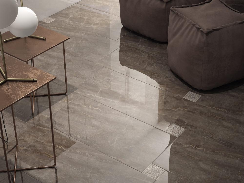 Вставка Kerama Marazzi HGD\A170\SG1550L Парнас коричневый лаппатированная 9,5x9,5