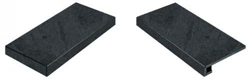 Ступень угловая левая Italon Materia Titanio 33x60