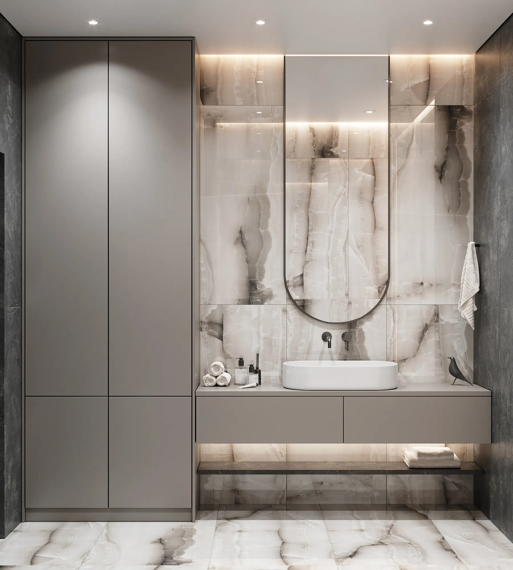 Керамогранит Аркадия Керамика FP1037-A Onyx Silk Full Polished 60x120 серый