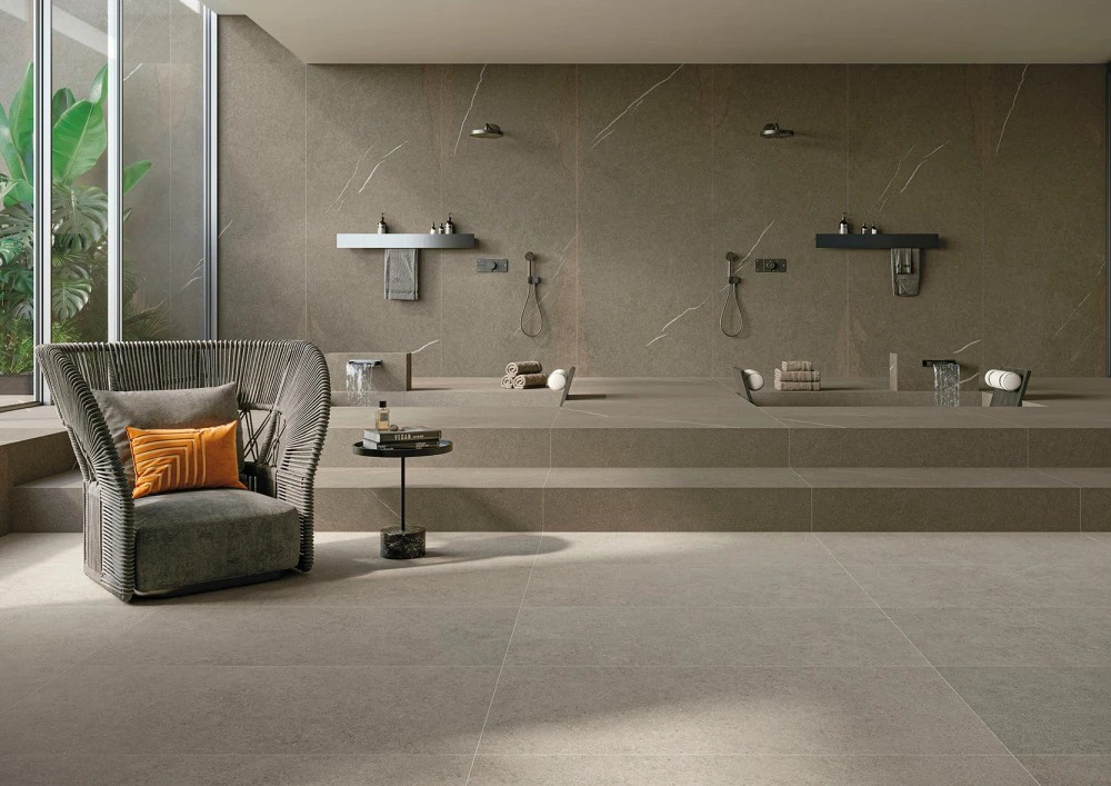 Ступень Atlas Concorde Форте Дей Марми Рок Сэнсэйшен Грин угловая правая 620070002898 коричневый 33x120