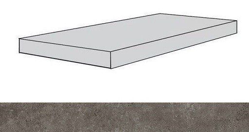 Ступень угловая правая Atlas Concorde Drift Grey 33x120