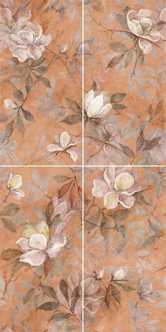 Панно Kerama Marazzi Магнолия 2 матовый (из 4 частей) 60x120 VT\B413\4x\11037R