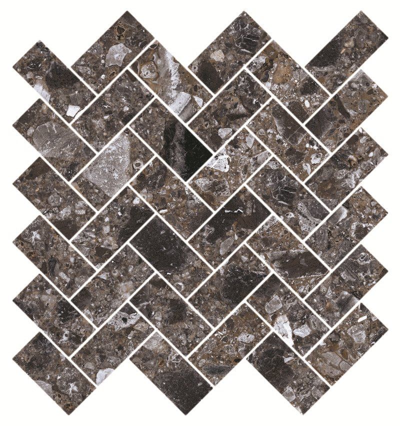 Мозаика Terrazzo Dark Grey 28.2x30.3 K-333/MR/m06/282x303x10