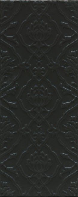 Керамическая плитка Kerama Marazzi Альвао структура черный матовый 20x50 7230