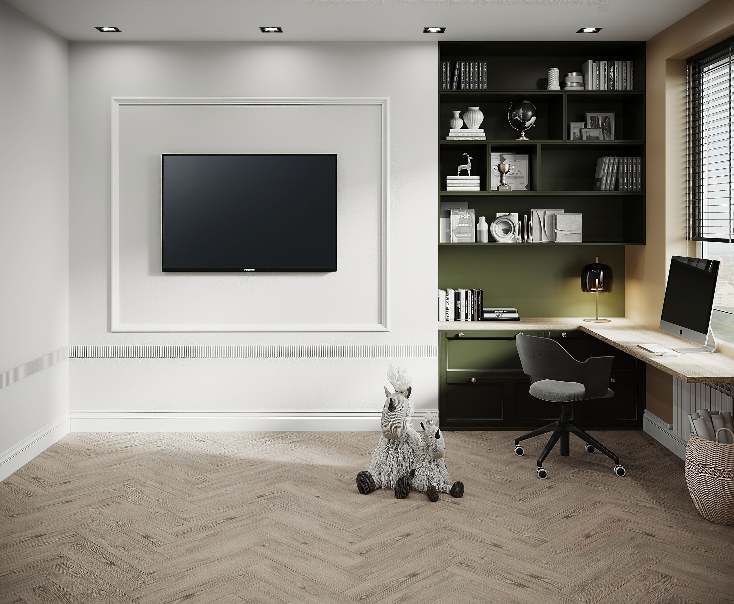 Керамогранит (OK 0018) Laparet Oak тёмно-коричневый 15x60 матовый