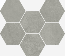 Мозаика Italon Terraviva Grey Hexagon 25x29