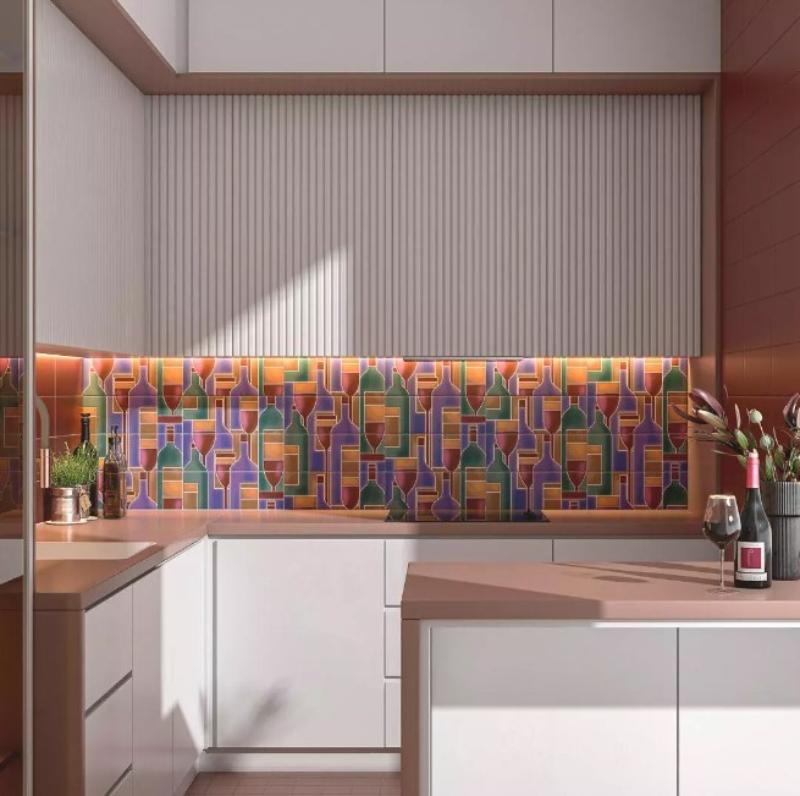 Панно Kerama Marazzi OS\A299\3x\15079 Карминьяно матовый 40x45