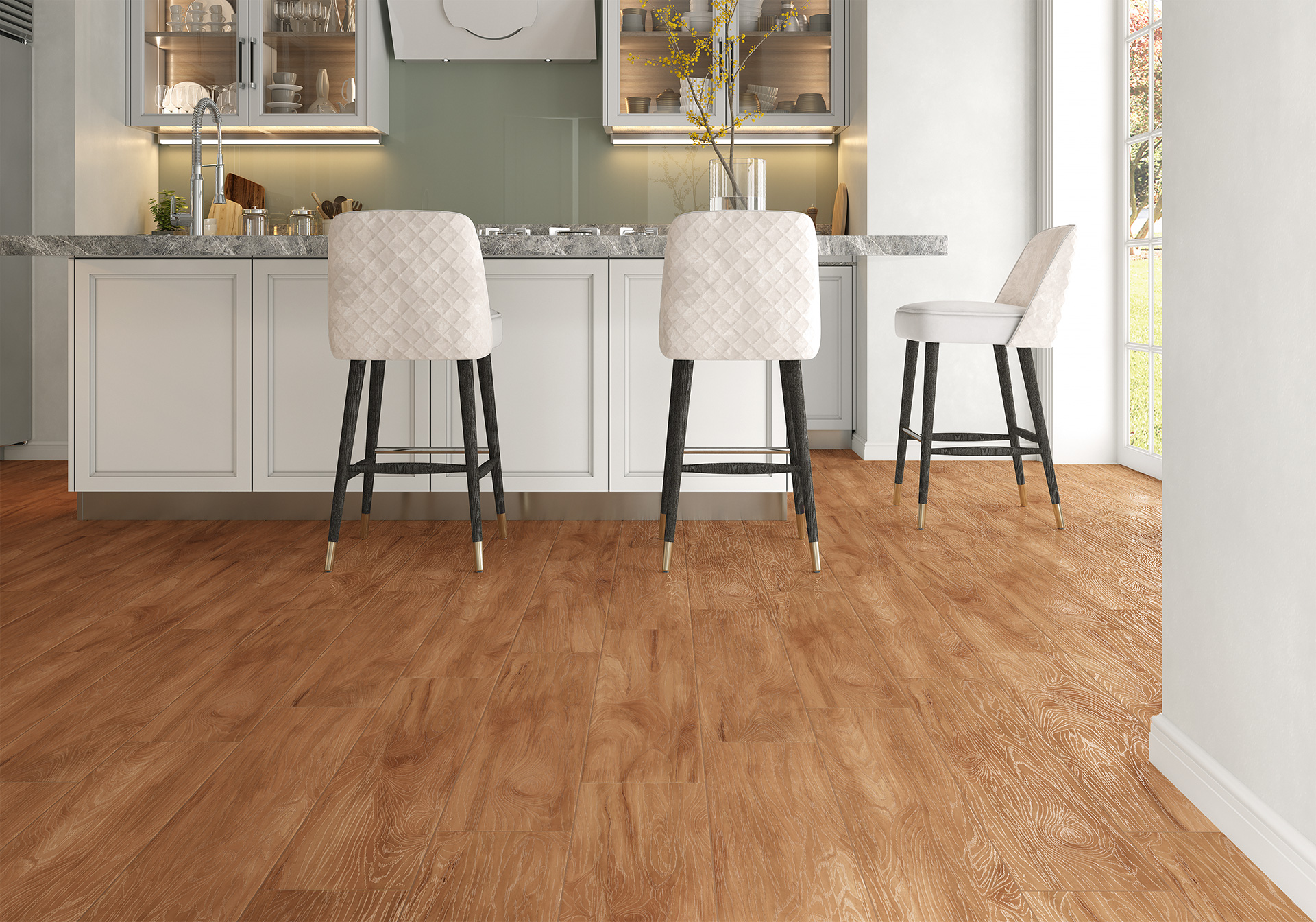 Керамогранит Alma Ceramica Эштон GFA92ATN44R коричневый 20x90