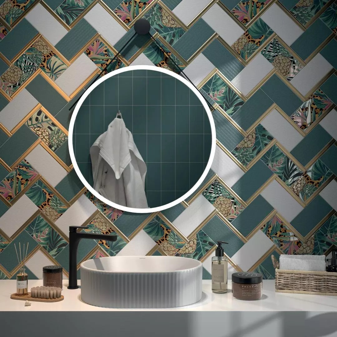 Декор Kerama Marazzi Пальмейра 1 9.9x20 HGD\A492\19056