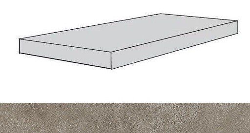 Ступень угловая правая Atlas Concorde Drift Light Grey 33x60