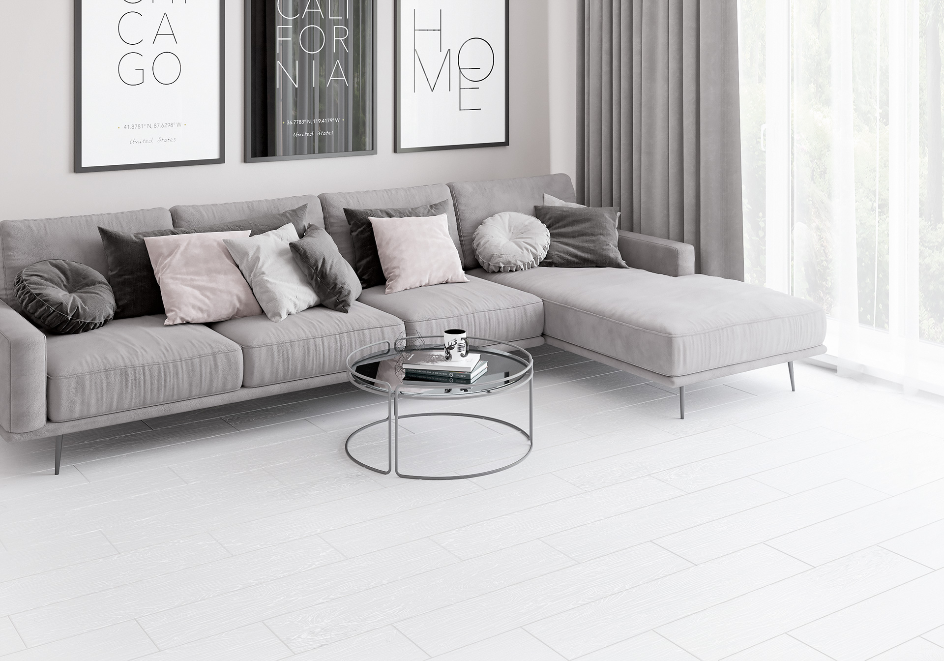 Керамогранит Alma Ceramica Вествуд GFA92WTD04R серый 20x90