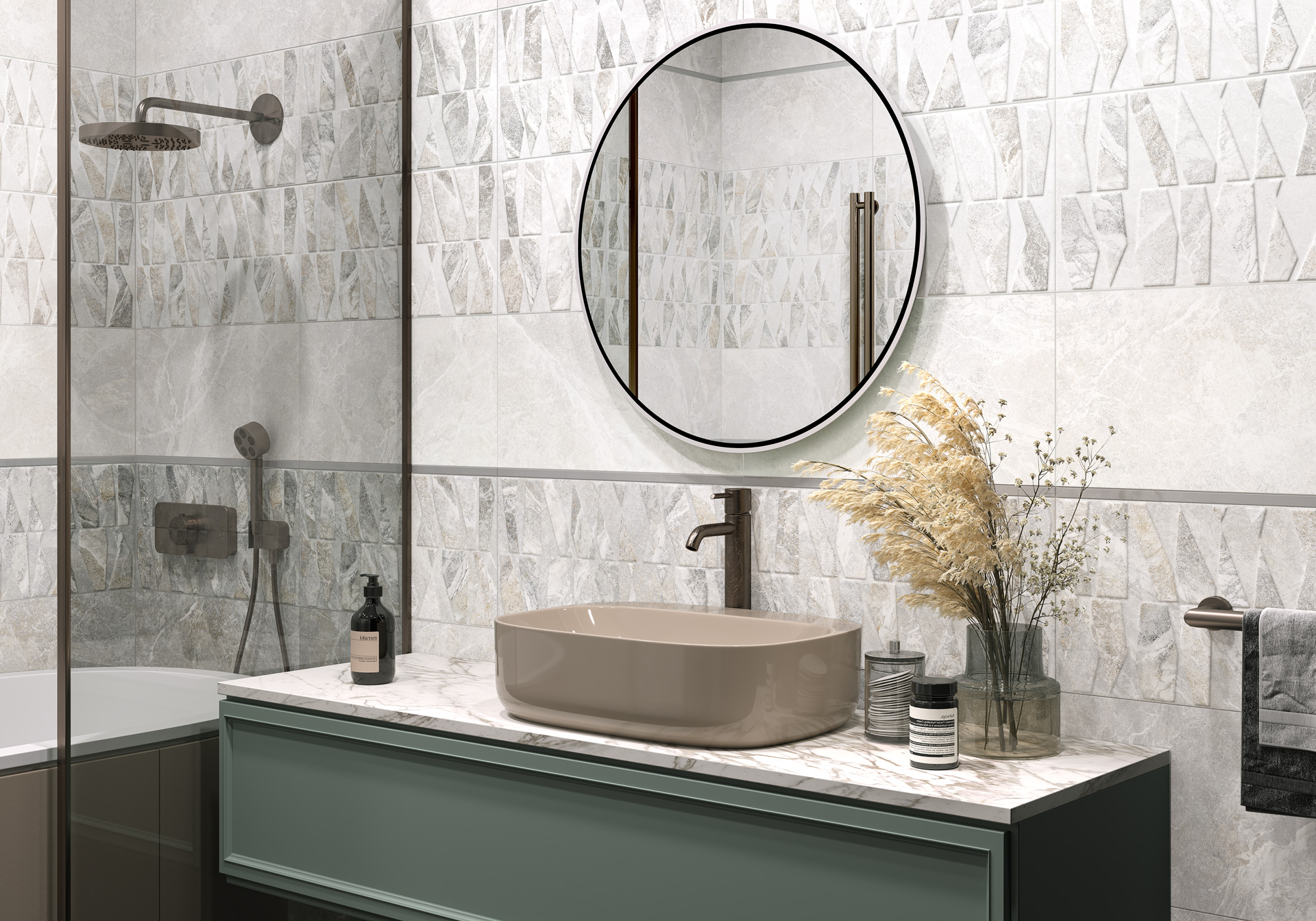 Керамическая плитка Alma Ceramica Персей TWU2550PRS14 белый 24.9x50