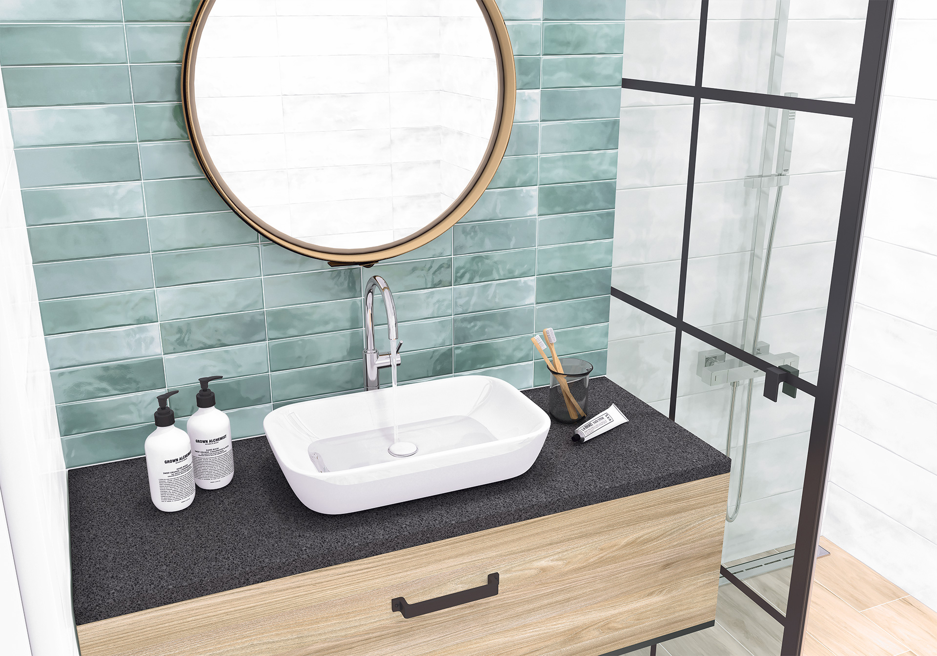 Керамическая плитка Alma Ceramica Стайл TWU11STL707 серый 20x60