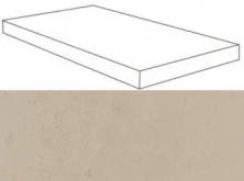 Ступень угловая левая Atlas Concorde Wise Sand 33x60 лаппатированная