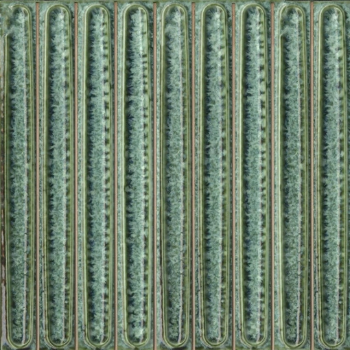 Декор Kerama Marazzi KMD2SOB006BN чипсет Далия зеленый глянцевый 20x20