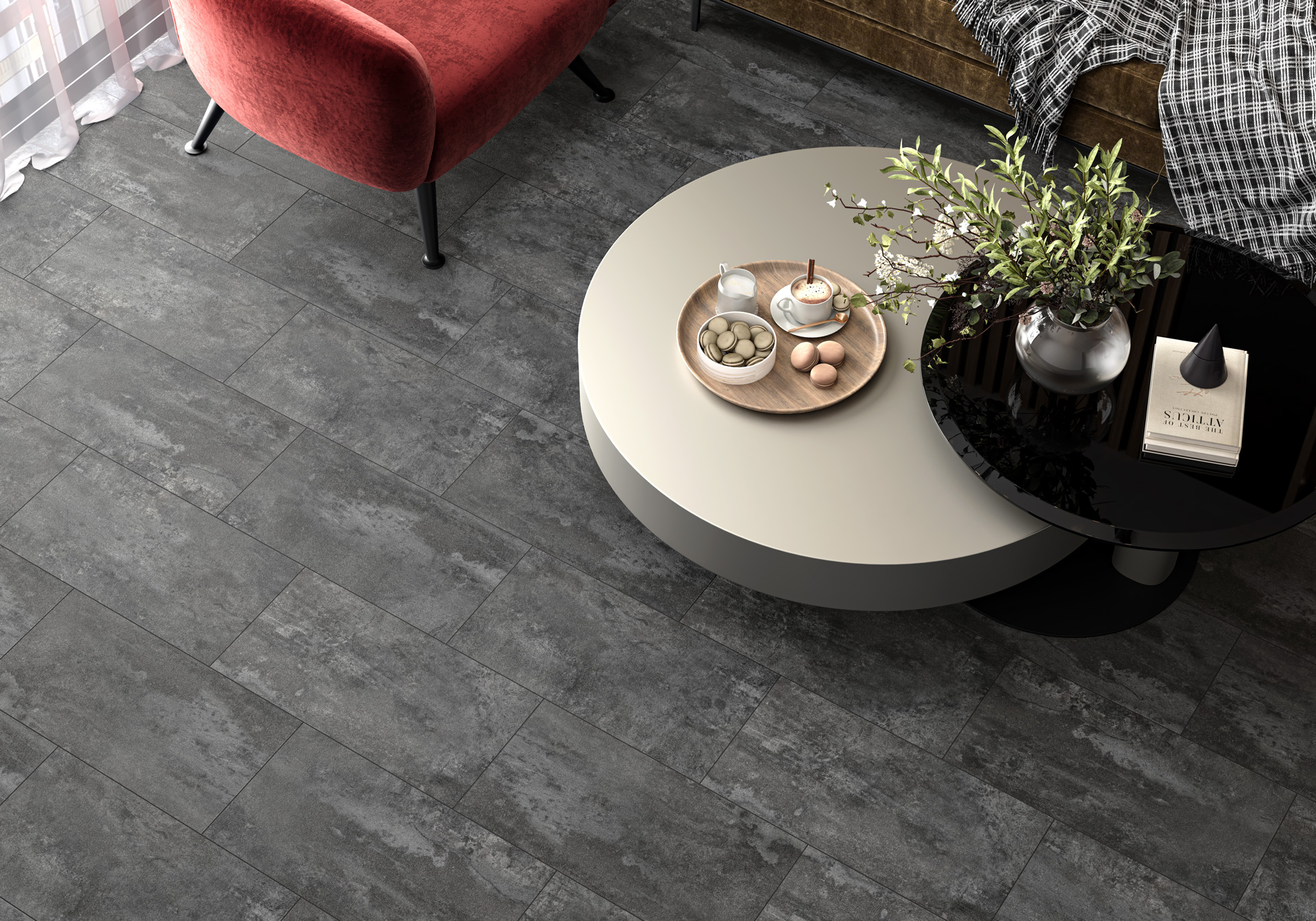 Керамогранит Artkera Group Лофтхоум Графит GP36LOF25 серый 30x60