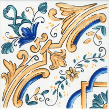 Вставка Kerama Marazzi Капри майолика 9.8x9.8 STG\A484\1146H