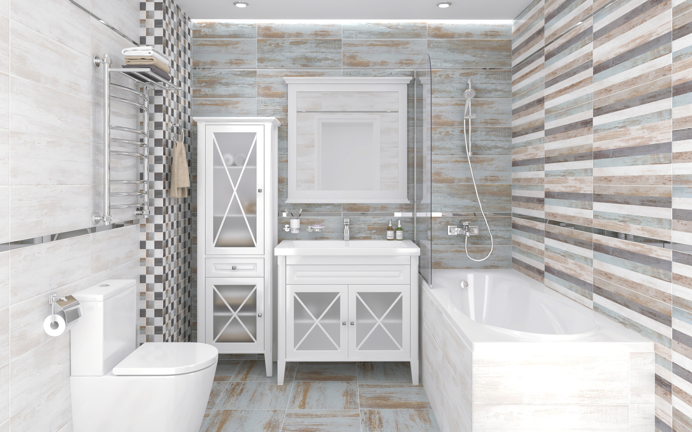 Декор (60043) Laparet Havana микс 20x60 матовый