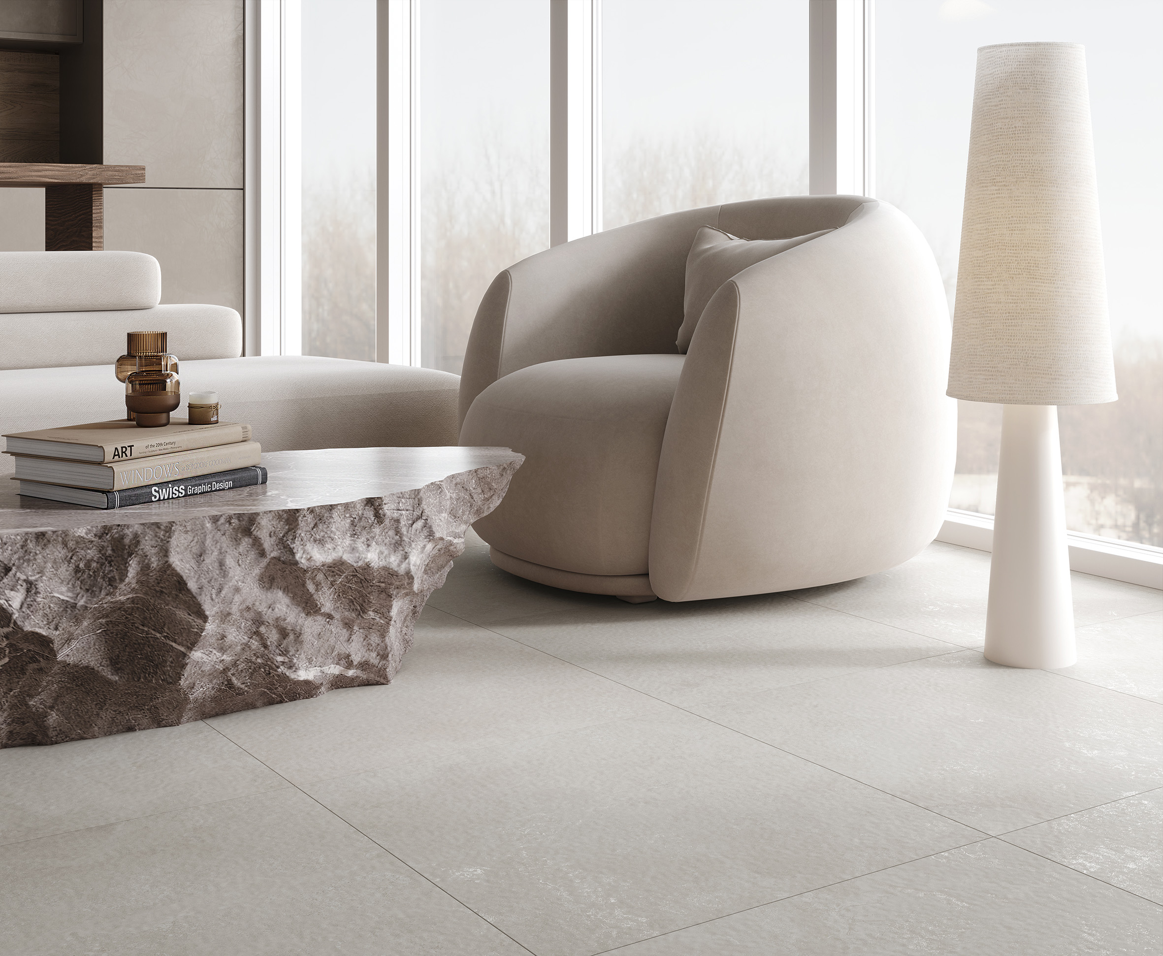 Керамогранит Laparet Charon Cream 60x60 матовый