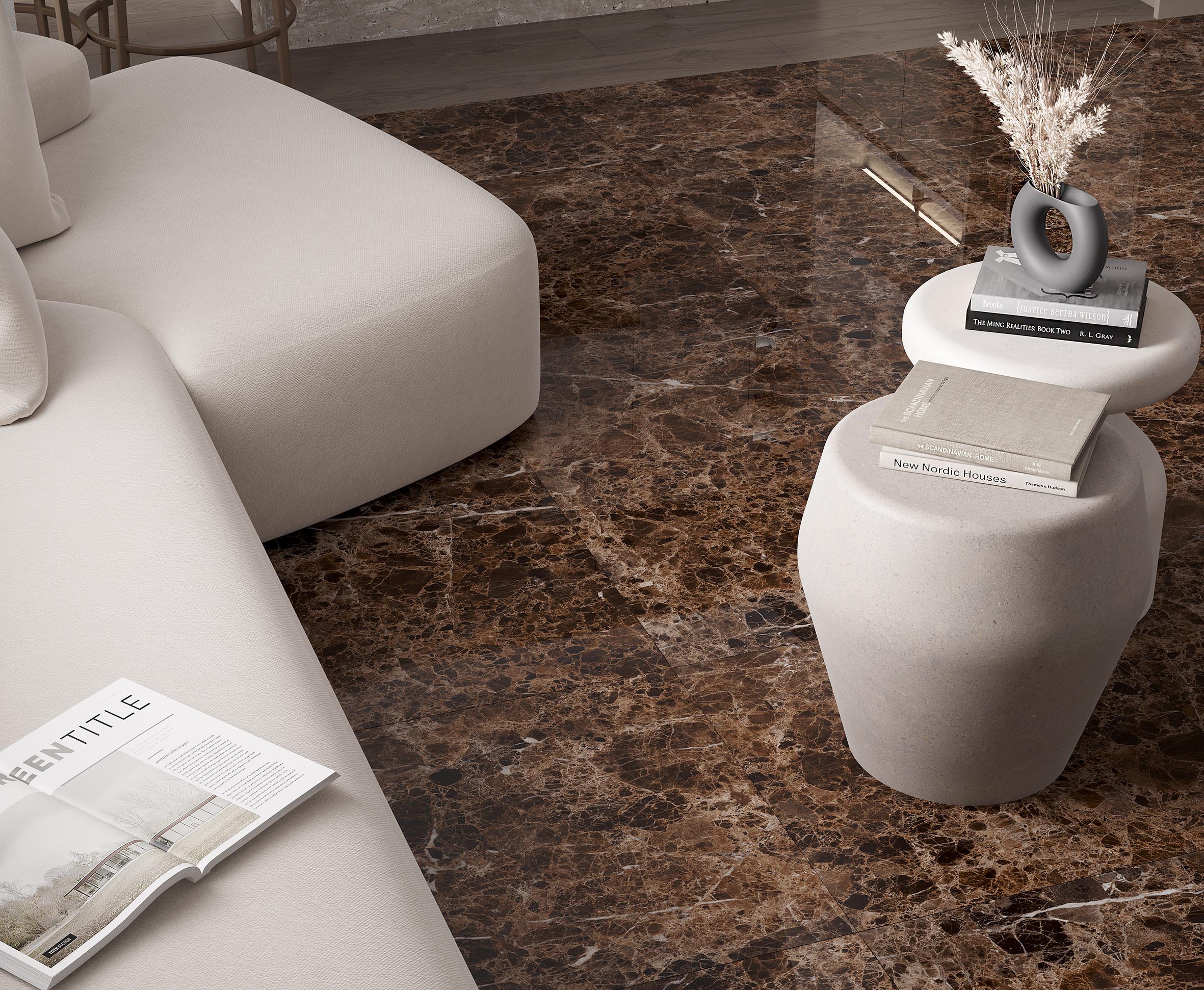 Плитка из керамогранита Laparet Emperador Brown 60x60 см полированная