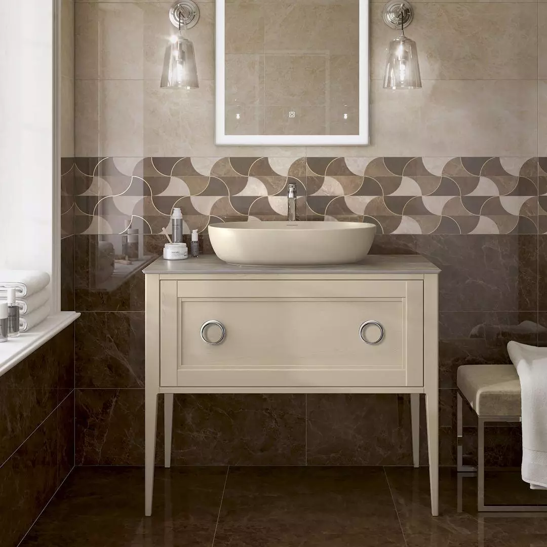 Керамогранит Kerama Marazzi Гран-виа коричневый светлый лаппатированный 60x60 SG650222R